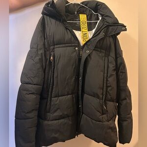 Point Zero Dark Puffer Coat